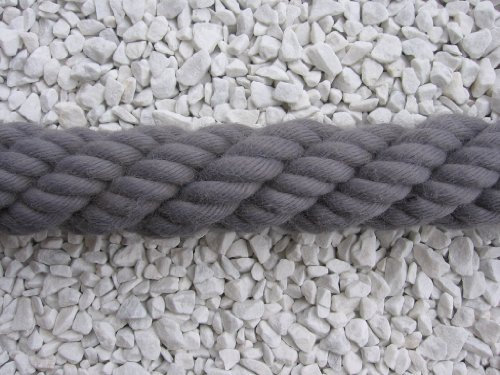 Handlaufseil Absperrseil Treppenseil Handlauf Seil Ø 37mm Fb. grau - Preis per Meter Seil