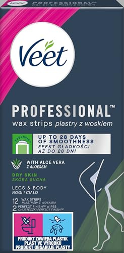 VEET BANDAS CERA FRIA PIEL SECA 12U,