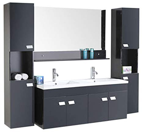 GRAFICA MA.RO SRL Mobile Bagno ARREDO Bagno Completo Modello Elegance 120 CM LAVABO Rubinetto Incluso