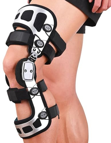 Orthomen La rodillera OA aumenta la inestabilidad de la articulación de la rodilla o lesiones de ligamentos y protege la articulación de la rodilla después de la cirugía de rodilla (M/izquierda)