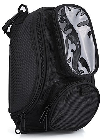 Keenso Universal-Tanktasche für Motorrad, wasserdicht, mit Tasche für Kraftstofftank, magnetischer Rucksack