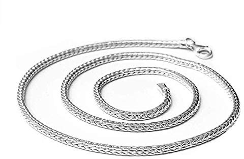 Treasure Bay Solid 925 Sterling Silber Fuchsschwanz Kette Halskette Erhältlich in 16 17 18 19 und 20 (40)