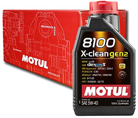 Autoöl Motul 8100 X-clean gen2 5W40 dexos2-6x 1 l