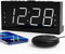 ROCAM Alarm Clock for Bedroom for Heavy Sleepers, Hard of Hearing, Deaf, Dual Alarm Clock with Bed Shaker, Extra Loud Vibrating Clock 7.5 Large LED Display with 5 Dimmer, USB Charger (White)
