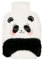DRAEGER Paris - Bouillotte Peluche Panda Noir - Bouilotte Fausse Fourrure - Bouillotte chauffante - Bouillote Enfant - Bouillotte Douleur Ventre pour Adulte et Enfant - Idée Cadeau
