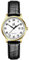 SHENGKE SK Klassische Business Damenuhren mit Edelstahlband und eleganter Damenuhr aus echtem Leder (Gold-Black)