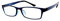 Fullwosing Brille Kurzsichtigkeit Myopia Brille Mit Dioptrien -0.50 bis -6.00 Fernbrille Distanz Brille für Damen Herren Blau(-0.75)