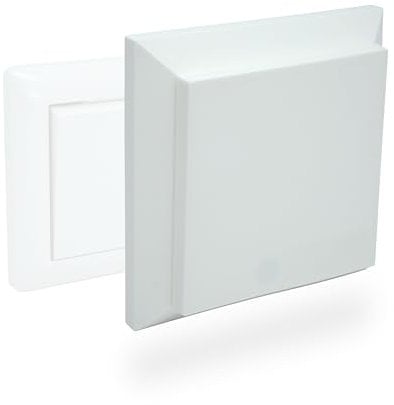 Cadelux Universal Lichtschalter Abdeckung (Rahmen 1-fach, Schneeweiß)