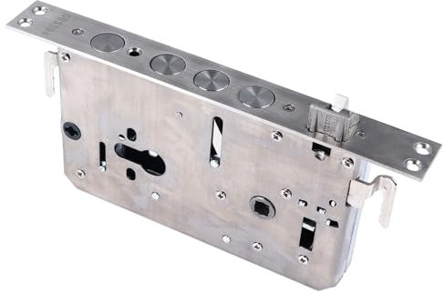 Door Mortise Lock, Stainless Steel Multifunctional Lock Cylinder Mechanical and Fingerprint Deadlatch Style Lock Door Mortise Deadlock, Mortise Lock Set for Interior Door