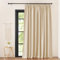 KGORGE Übergardinen mit Kräuselband Wohnzimmer Gardinen für Große Fenster 1er-Set 240 x 300 cm(HxB) Vorhang Blickdicht Thermogardine gegen Hitze Verdunklungsgardine, Biscotti Beige