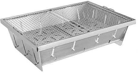 Naturehike Tragbarer Holzkohlegrill Outdoor Smoker Faltbarer Großer Kompakter BBQ Grill Edelstahl Grillherd für Picknick Camping Patio Backyard Kochen