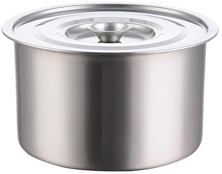 Small Stew Pot with Lid, Stainless Steel Stock Pot, Soup Pot Cooking Pot, Soup Seasoning Container, Induction Pot for Cooking, Soup Pasta Pot (L)