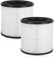 2 Stück HEPA-Ersatz Ersatzteil Aktivkohlefilter-Set Kompatibel mit Philips 800 Series Luftreiniger, Teilenummern FY0194/30, FY0293/30. Geeignet für AC0830/10 AC0820/30、AC0820/10、AC0819/10、AC0850/11