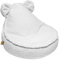 MEOWBABY Sitzsack Kinder – Bequemer Kindersessel mit Füllung – Sitzsack Kinderzimmer – Weicher Bodensessel für Kleinkinder – Waschbarer Bezug – Kindersitzsack für Mädchen & Jungen, Bearly, Weiß