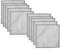 10 Piezas Estropajo Aluminio,Paños de Limpieza de Alambre Multiusos,Paños de Alambre Metálico,Paños de Cocina Reutilizables Sin Arañazos para Superficies (Plata,20x20 cm)