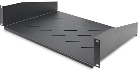 StarTech.com 2U Rack Shelf, 12 Mounting Depth, Vented Cantilever Tray for 19 AV/Network Equipment, 25lb Capacity, for Small Office/Home Office