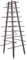 Rankhilfe Pyramide grau Höhe 143,5 cm