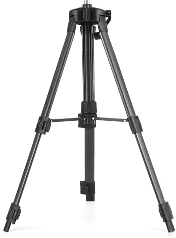 Vislone 1 Meter Stativständer 3 Höhen verstellbare Verlängerungsstange passend für 5/8'' Schnittstelle Laser Level (Schwarz)