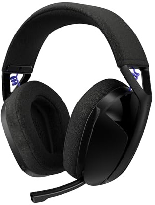 Logitech G G321 LIGHTSPEED trådlöst spelheadset med Bluetooth | Dynamisk komfort och passform, mikrofon på 16 khz, batteri på över 20 timmar, PC, PS4, PS5, Nintendo Switch, Mobil – Svart