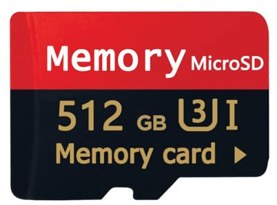 512GB Micro SD Card Class 10 Memory Card with TF Adapter Speed Memory Card for Tablet/Camera/Drone/PC/TV