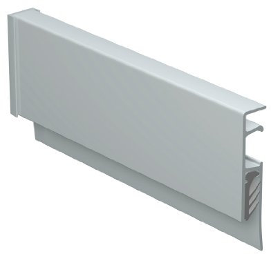 Art & More Klemmschiene, Klemmleiste, Aluschiene, Präsentation Inforail 50 cm Silber