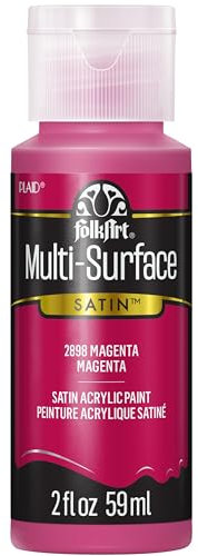 FolkArt Multi-Surface Satin Acrylic Paint, Magenta, Small