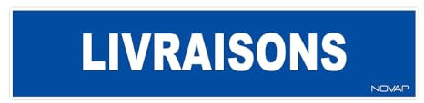 Panneau Livraisons - Rigide 330x75mm - 4120539