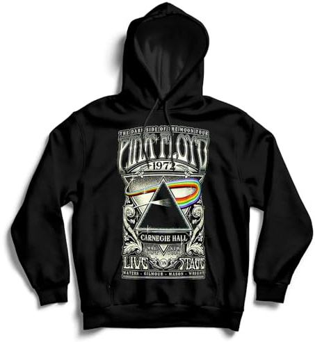 Pink Floyd Men's Carnegie Hall Poster Mens Black Hoodie Hoodie (pack of 1)