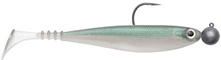 Jackson Zanderbait 12cm 2St. Laube. Zander Gummifisch mit Haken. Gummiköder montiert Zanderköder. Softbait mit Jigkopf. Profi Kunstköder Zander Angeln