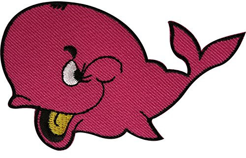 Wal Patch Eisen nähen auf Kleidung Tasche bestickt Badge Fisch Stickerei Applikation