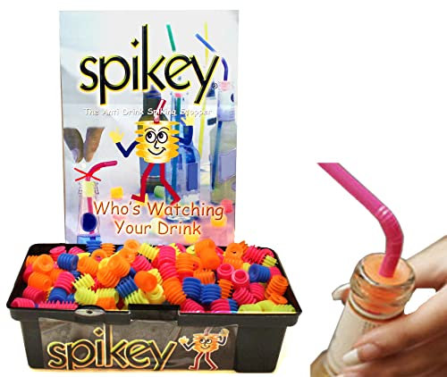 SPIKEY Anti Drug Date Rape Bottle Stopper for Bars Clubs Pubs Spiking Protection (50x Spikey Stoppers)