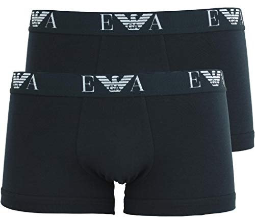 Emporio Armani Trunk Boxershorts (2-Pack), 2 X Dunkelblau Dark Blue, M 5 50