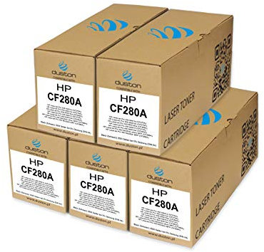 duston 5X CF280A, 80A Schwarz Toner kompatibel mit HP Laserjet Pro 400 M401 M425