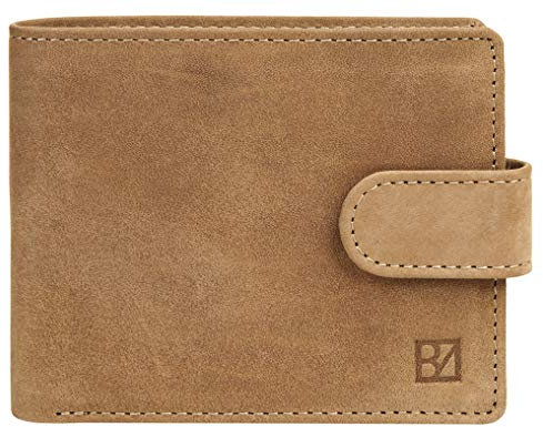 Bodenschatz Geldbörse Bicolour Echt Leder Cognac Herren - 020136