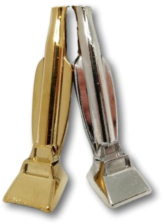 EKNA - Miniatur Staubsauger - Schnupftabak Dosierer (Gold & Silber)