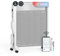 UNIVERSALBLUE Radiador Mica con WIFI Blanco | Calefactor Bajo Consumo | 2000W Calor | Protección Sobrecalentamiento | Temporizador | 2 Potencias | Sistema Silencioso