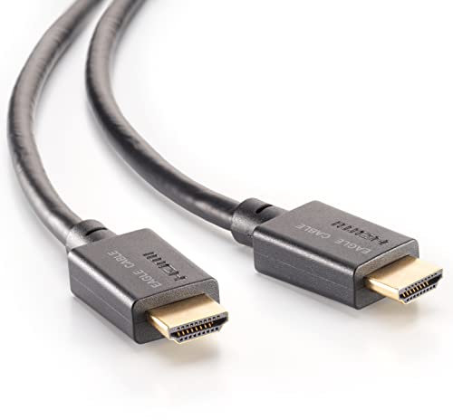 Eagle Cable by INAKUSTIK – 10013010 Deluxe Ultra High Speed HDMI 2.1 Kabel | 1,0 m | 48 Gbps | UHD 10K@120Hz | für EIN kristallklares TV- Heimkino- & Gaming-Erlebnis | HDR10+ | eARC (Audio-Rückkanal)