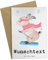 Mr. & Mrs. Panda Personalisierte Grußkarte Skifahren - Personalisierte Geschenke, Ski fahren, Gewinn, Grußkarte mit Namen, Skisport,