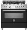 Bertazzoni Master Series MAS95C1ENEC 90cm Dual Fuel Range Cooker - Nero - A Rated