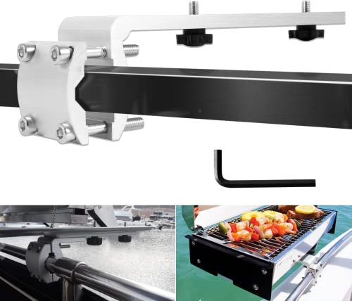 Bonbo 58182 Replacement for Any Kuma BBQ Grill Inboard/Outboard Marine Rail Mount Grill Bracket Kit