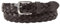 Levi's Herren Leather Braid Belt, Dark Brown, 110