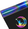 FORBELL Plotterfolie Textil, 30,5cm × 3m Reflektierend Regenbogen Transferfolie Textil, Textil Bügeltransferfolie (Reflektierend Regenbogen, 30,5cm×3m)