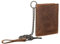 STILORD 'Mick' Geldbeutel mit Kette Herren Leder Brieftasche mit RFID-Schutz Portemonnaie Klein- Vintage Slim Wallet Biker Geldbörse Echt-Leder, Farbe:Bergamo - braun