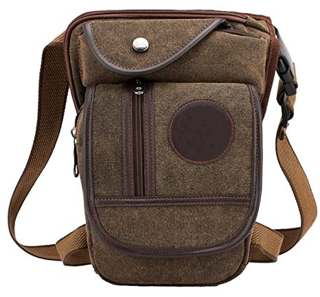 Wpsagek Schenkeltasche, Vintage Mode Oberschenkeltasche, Hands Wallets Gürteltasche für Männer, die alle Telefone für Reisen und Laufen trägt