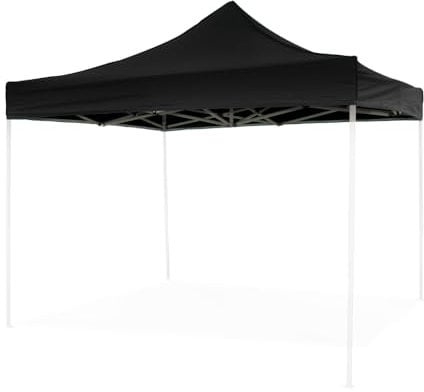 DIVINA GARDEN Lona de techo negra 3 x 3 impermeable para repuesto de carpa plegable EG49483