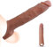 BDSMAGE manicotto per pene per estensione del pene, manicotto per pene da 21 cm in silicone giocattolo erotico per uomini polsini per pene set di giocattoli sessuali per uomini
