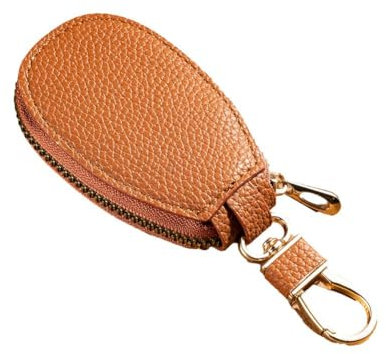 Mini-Leder-Autoschlüssel-Etui, Vintage-Auto-Schlüsselanhänger, Geldbörse, Reißverschlusstasche, Ledertasche mit Etui, Schlüsselanhänger, Auto-Geldbörse