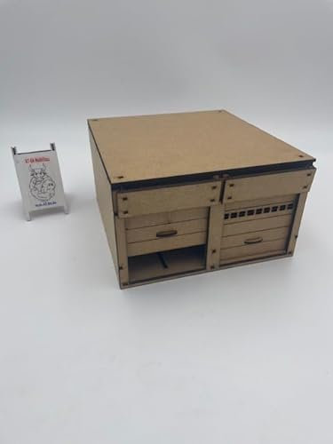 AT-BA Modellbau 220121 Slotcar Deko Boxengasse Garage