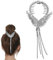Traziewell Magic Hair Bun Maker Haarknotenmacher Damen Haarspange mit Strass Pferdeschwanz Schnalle Engelsflügel Quaste Pillenkopf Haarspange Haar Styling Zubehör für Frauen und Mädchen 0713