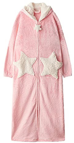 Ladies Dressing Gown Plush Fleece Towelling Dressing Gowns Women V Neck Towelling Robe Silk Fluffy Super Soft Ladies Dressing Gown Robes Women Dressing Gown Sale Pink
